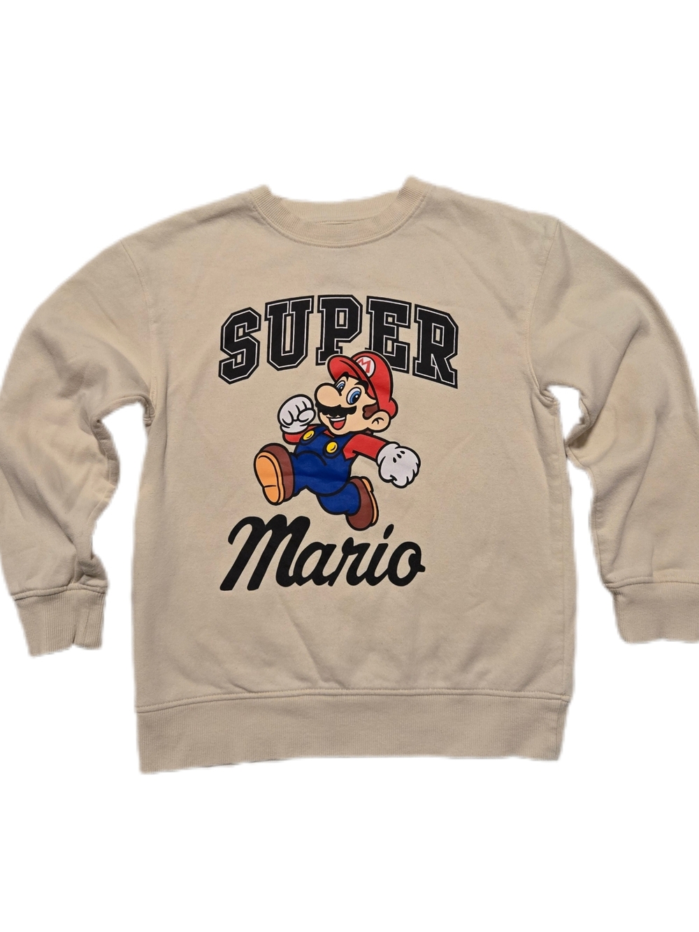 Nintendo Cream Super Mario Graphic Sweatshirt